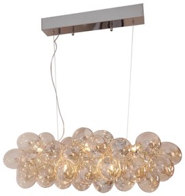 Lustră pe cablu ByRydens 4200880-5503 GROSS BAR 8xG9/4W/230V fumuriu/maro