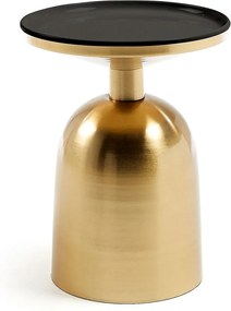 Măsuță auxiliară Kave Home Physic, ø 37 cm, auriu