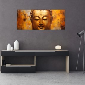 Tablou - Buddha, pictură în ulei (120x50 cm)