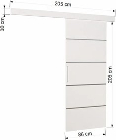 Ușă glisantă TONY – 86x1.6x205 cm – Sonoma