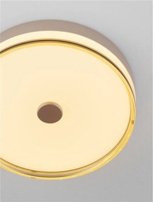 Plafoniera LED HELIOS auriu champagne D-40cm