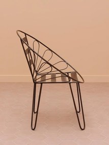 Scaun lounge din metal , "Folia"