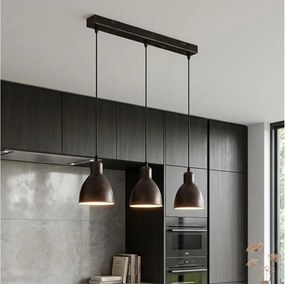 Brilagi - Lustra cu LED pe cablu RIDDY 3xE27/60W/230V cupru/patină