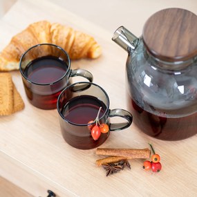 Set de căni din sticlă 4Home Haze 250 ml, 2 buc.