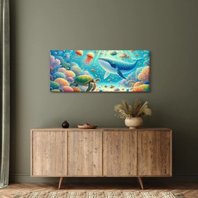 Tablou - Lumea sub apă (120x50 cm)