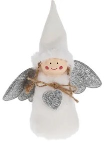 Decoratiune Christmas Angel alba 14 cm