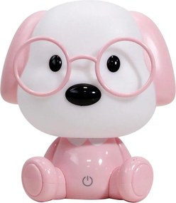 ONLI - Lampă de veghe pentru copii PUPPIES, dimerizabilă, LED/3W/230V, 20 cm, câine/roz