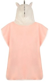 Poncho pentru copii roz din bumbac Lola – Good Morning