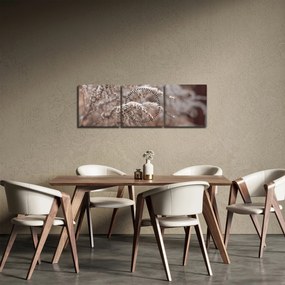 Tablou cu plante (cu ceas) (90x30 cm)