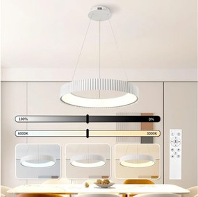 Brilagi - Lustră LED reglabilă FALCON MODERN LED/54W/230V Ø 60 cm albă + telecomandă