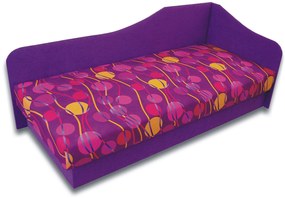Pat de o persoană (canapea) 80 cm Lady 87 (violet 49 + Ikarus 43) (D). 793118