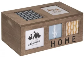Cutie decorativa The home, MDF, 28 x 18 x H 12.5 cm