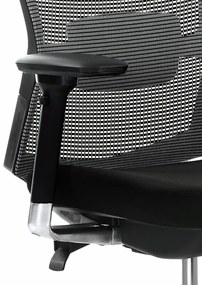 Scaun de birou Ambasador, gri/negru