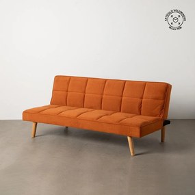 Canapea cărămizie extensibilă cu tapițerie din chenille 175 cm – Ixia