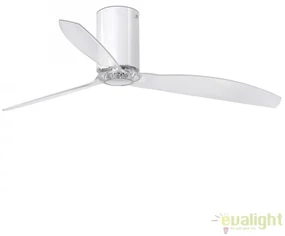 Ventilator de tavan modern cu telecomanda MINI TUBE FAN ab lucios/transparent 32038