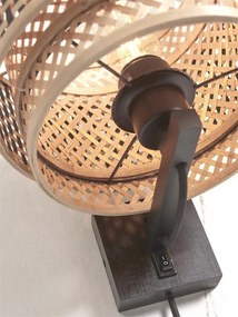 Aplica de perete eco din bambus Bhutan/Shade 2520 bl/nat, bl