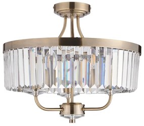 Lustră aplicată Endon 102506 CHESTERFIELD 3xE14/6W/230V d. 45 cm alamă