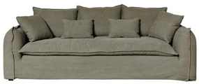 Canapea premium, 3 locuri, stofa, perne decorative, Georgina