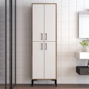 Dulap cu rafturi Berliner (Nuc + Alb). 1072513