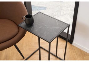 Măsuță auxiliară cu blat cu aspect de marmură 43x35 cm Infinity – Actona
