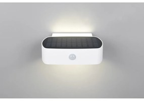 Corp de iluminat pentru exterior LED, de perete, solar (înălțime 6 cm) Bilbao – Trio