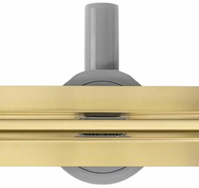 Set rigola pentru dus plus capac auriu periat Rea Neox Slim Pro 90 cm