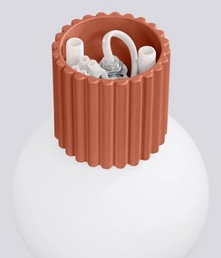 Aplică de perete portocalie ø 12 cm Orbital – Sollux