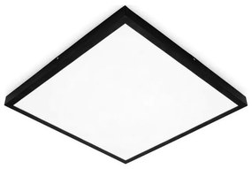 Panou LED aplicat BRISBANE LED/36W/230V 4000K 59,5x59,5 cm negru