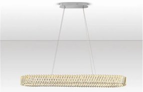 Lustra LED suspendata ovala design elegant ARIETTA L-119cm