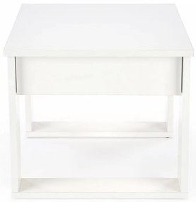 Masuta de cafea Nea patrata alba L60 cm