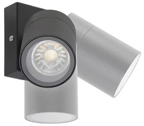 Lampă de perete exterioară inteligentă neagră IP44 cu Wi-Fi GU10 - Solo