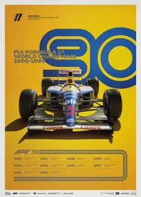 Formula 1 Decades - 90's Williams Reproducere, (50 x 70 cm)