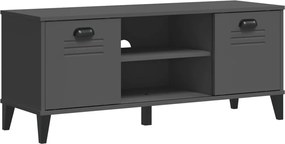 vidaXL Bancă pantofi „VIKEN” gri antracit 106x35x45 cm, lemn prelucrat