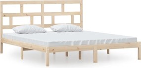 vidaXL Cadru de pat, Super King, 180x200 cm, lemn masiv