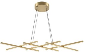 Maytoni MOD244PL-L50BSK - Lustra LED HALO, suspendată pe cablu, LED/40W/230V, aurie