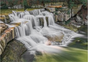 Tablou pe sticlă cu cascade (70x50 cm)