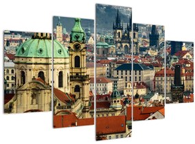 Tablou - Panorama din Praga (150x105 cm)