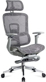 Scaun ergonomic SYYT 9520 gri, brațe 4D și șezut reglabil