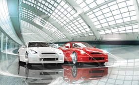 Fototapet - Autosalon luxos (254x184 cm)