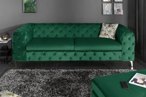 Canapea design Chesterfield, Catifea, Verde Smarald, MODERN BAROCK