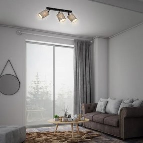 Spot Briloner 2078-034 SPOTLIGHT 3xE27/25W/230V gri/negru