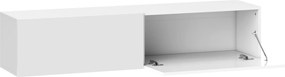 HOMCOM Dulap TV Suspendat pentru Televizoare de 45"-55"-65" cu 2 Dulapuri, Alb | Aosom Romania