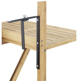 Wenko Măsuță suspendată pentru balcon din bambusWaikiki, 64 × 44 × 65 cm