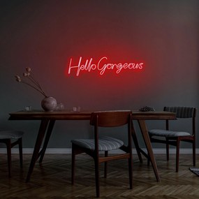 Aplica de Perete Neon Hello Gorgeous, 75 x 18 cm