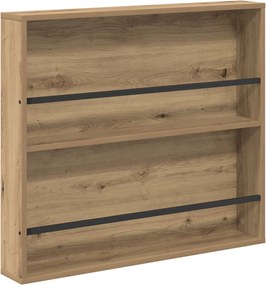 vidaXL Raft pentru reviste cu raft Stejar Artizanal 80 x 12 x 70 cm