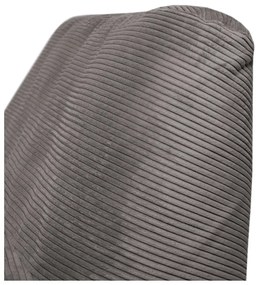 Fotoliu bean bag crem cu tapițerie din catifea reiată Sofa Tube – SLOWDOWN