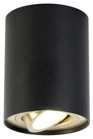 Spotlight inteligent de plafon negru cu auriu, inclusiv Wi-Fi GU10 - Rondoo Up