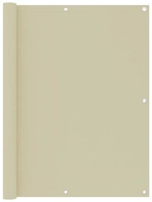 vidaXL Paravan pentru balcon, crem, 120x600 cm, țesătură oxford