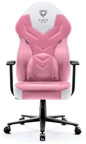 Scaun de gaming din material Diablo X-Gamer: Marshmallow Pink,Roz Diablochairs