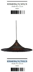 Lustra/ Pendul eco din ratan Borabora 70cm S, bl